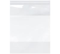 Plymor Heavy Duty Plastic Reclosable Zipper Bags w/White Block, 4 Mil, 12" x 15" (Pack of 100)