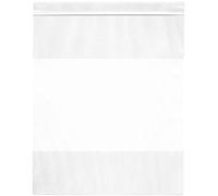 Plymor Heavy Duty Plastic Reclosable Zipper Bags With White Block, 4 Mil, 10" x 12" (Pack of 50)