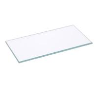 Plymor Rectangle 3mm Non-Beveled Clear Glass, 2 inch x 4 inch (Pack of 2)