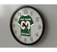 PLYMOUTH A FC 10 INCH (25cm) FOOTBALL WALL CLOCK - PERSONALISED FOOTBALL GIFTS - SELECT ANY PLAYER OR YOUR OWN NAME AND NUMBER TO BE PRINTED ONTO OUR FOOTBALL CLOCKS!
