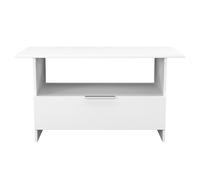 Plymouth Coffee Table White 1 Shelf 1 Drawer 93cm
