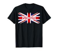 Plymouth England Great Britain British Flag Gift Souvenir T-Shirt