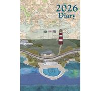 Plymouth Hoe and Lido A6 2026 pocket diary daily planner journal - coastal nautical designs sewn onto old sea charts maps | Week to view