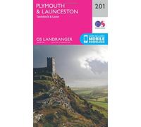 Landranger 201 Plymouth & Launceston, Tavistock & Looe Map With Digital Version, Pink One Size