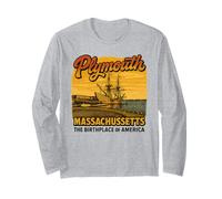 Plymouth MA Mayflower Birthplace of America Massachusetts Long Sleeve T-Shirt