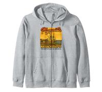 Plymouth MA Mayflower Birthplace of America Massachusetts Zip Hoodie