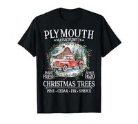 Plymouth Massachusetts Farm Fresh Christmas Trees White T-Shirt