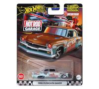 Hot Wheels Boulevard Plymouth Savoy 1:64 Scale Metal Motortrend Hot Rod Garage 1955