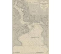 Plymouth Sound Devon vintage sea chart notebook journal - coastal nautical maritime old sea charts maps | 120 lined pages