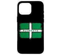 Plymouth UK or USA for Mayflower Day A Vintage Devon Flag Case for iPhone 16 Pro Max