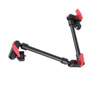 Plyndbract 22 Inch Articulating Arm with Double Ball Head, Multi Angle Adjustable Camera Arm, Aluminum Alloy Friction Arm with 1/4in Screw for Phone Camera LED Light Microphone