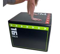 Plyometric Jumping Box - 40cm Exercise Training Cube, Stable Non-Slip Fitness, Step Box, Durable Epe Foam | Jumping for Balance Agility and Strength,