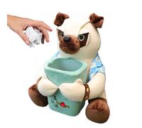 Plysch Dog Ship Doing with Packhone - Decorative Car Trash Can | Leak-Proof Interior Containers - Keep Hygiene Effortlessly Because This Soft Dog Car Garbage Is