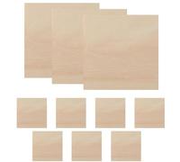 Plywood Craft Sheets - Pack of 10 Thin Wooden Panels, Lightweight DIY Boards, Polished for Drawing, Painting, Cutting | Thin Wood Panels, Perfect for CNC Engraving, Wood Burning, Crafts