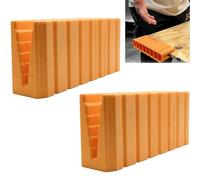 Plywood Cutting Support Tool, Quick-Lock Adjustable Stable Panel Holder, Non-Slip Feet, 360° Rotating Woodworking Clamp Stand for One-Person Sheet Handling, Saw Rip Cut Auxiliary Tool (2PC)