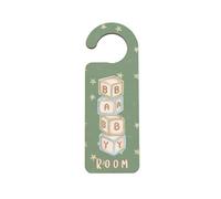 Plywood Door Hanger - Nursery Door Sign: Idea for New Born & New Parents - Bedroom Decor for Baby Room, Home Centre Piece (doorh-ds23-babyroom)