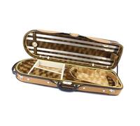 Plywood Nubuck Leather Rectangle Full Size Violin Case Big Storage Space 4/4 Violino Case Hygrometer Belt Professional violin case