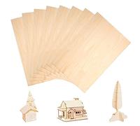 Plywood Sheets 8 Pieces, 300x200x1.5MM Balsa Wood, Craft Plywood Sheets, Unfinished Basswood Sheets, Plywood Board Thin Wood Board Sheets, DIY Crafts Projects, Woodcraft Model, Painting and Engraving