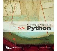 PM Heathcote Learning to Program in Python Paperback Book in White PM Heathcote White