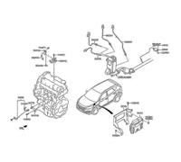 PM2.5 sensor compatible with Hyundai/Kia diesel - 0281006611 Black