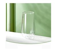 Pm2N4o6qRs Coffee Mug Thickened Double-Layer Heat-Resistant Glass Cup, Heat Insulation, Non-Scald, Household Anti-Scald Color(Transparent)