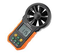 PM6252A Digital Wind Speed Gauge, Anemometer Handheld Wind Speed Meter with Large-Screen LCD and Backlight, Air Volume Measuring Meter with Portable Black Bag