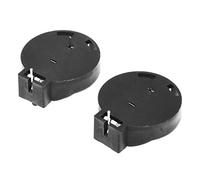Pmandgk 2 Pcs CR2450 Coin Cell Button Battery Socket Holder Case 2 Pins Black