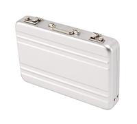 Pmandgk Password Box Card Case Mini Suitcase Password Briefcase Silver, silver