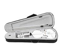 Pmandgk Student Violin 4/4 Full Size Violin Violin Set Beginner White Violin