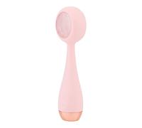 PMD Clean Pro RQ - Smart Facial Cleansing Device with Silicone Brush & Rose Quartz Gemstone ActiveWarmth Anti-Aging Massager - Waterproof - SonicGlow Vibration - Clear Pores & Blackheads