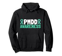 PMDD Awareness Premenstrual Syndrome Menstrual Period Teal Pullover Hoodie
