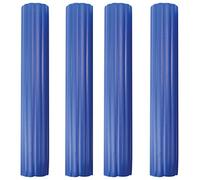 PME 6-Inch Blue Plastic Hollow Pillars, Pack of 4,2.5 x 2.5 x 15 cm