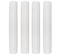 PME 6-Inch White Plastic Hollow Pillars, Pack of 4