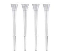 PME 7 inch Hollow Stands Clear Spiked Pillars For Cake Decorating Wedding 4 Pack