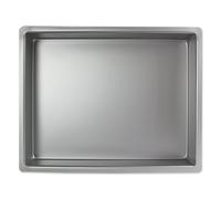 PME Aluminium Oblong Cake Pan 12 x 15 x 4-Inch Deep,Silver | Aluminium Oven-Safe Bakeware for Even Heat & Smooth Edge Cakes | Layered, Tiered, Sheet & Sponge Bakes for Cake Decorations