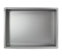 PME Aluminium Oblong Cake Pan 12 x 18 x 4-Inch Deep,Silver | Aluminium Oven-Safe Bakeware for Even Heat & Smooth Edge Cakes | Layered, Tiered, Sheet & Sponge Bakes for Cake Decorations