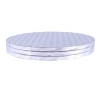 PME Baking Essentials - Round Cake Board 35 cm / 14-inch, Set of 3, Silver