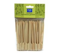 PME LSK183 Bamboo Paddle Skewers 12cm, Pack of 100, Brown
