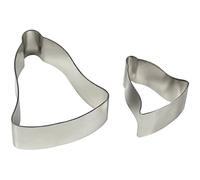 PME BC179 Stainless Steel Bell Cutters, Set of 2, Silver, 3 x 1.2 x 3.2 cm