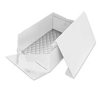 PME BCO893 Oblong Cake Card & Cake Box 13 x 9-Inch / 33 x 23 cm, White