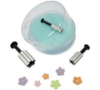 PME Blossom / Forget Me Not Aluminium Plunger Cutters, Small, Medium, Large Sizes, Set of 3