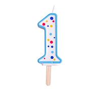 PME Blue Number 1 Candle, Large Size