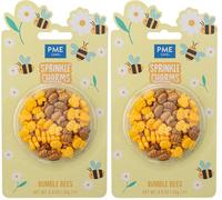 PME Bumble Bees Sprinkle Charms (25g / 0.9oz) (Pack of 2)