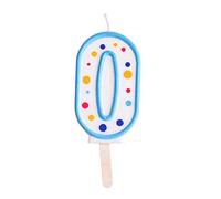 PME CA060 Blue Number 0 Candle,4 x 1 x 6.3 cm