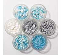 PME Cake Assorted Frosty Sprinkles | Edible Cake & Cupcake Decorations for Sparkling Bakes | 7 Pack (42g / 1.48oz)