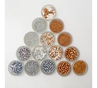 PME Cake Assorted Metallic Sprinkles | Edible Cake & Cupcake Decorations for Sparkling Bakes | 30 Pack (180g / 6.35oz)