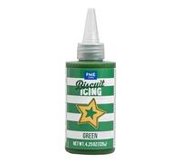 PME Cake Biscuit Icing- Green (120g / 4.25oz) | Ready-to-Use Green Cookie & Biscuit Icing for Decorating Cookies, Gingerbread & Sweet Treats