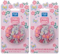 PME Cake Butterflies & Blossoms Sprinkle Charms (25g / 0.9oz) (Pack of 2)