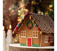 PME Cake Christmas Gingerbread House Decorating Set | Icing Tubes, Sprinkles, Confetti, Bows & Bells (115g / 4.05oz)