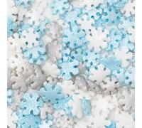 PME Cake Christmas Sprinkle Charms |Snowflakes (25g / 0.9oz) | Festive Edible Decorations for Cakes, Cupcakes & Winter Holiday Bakes